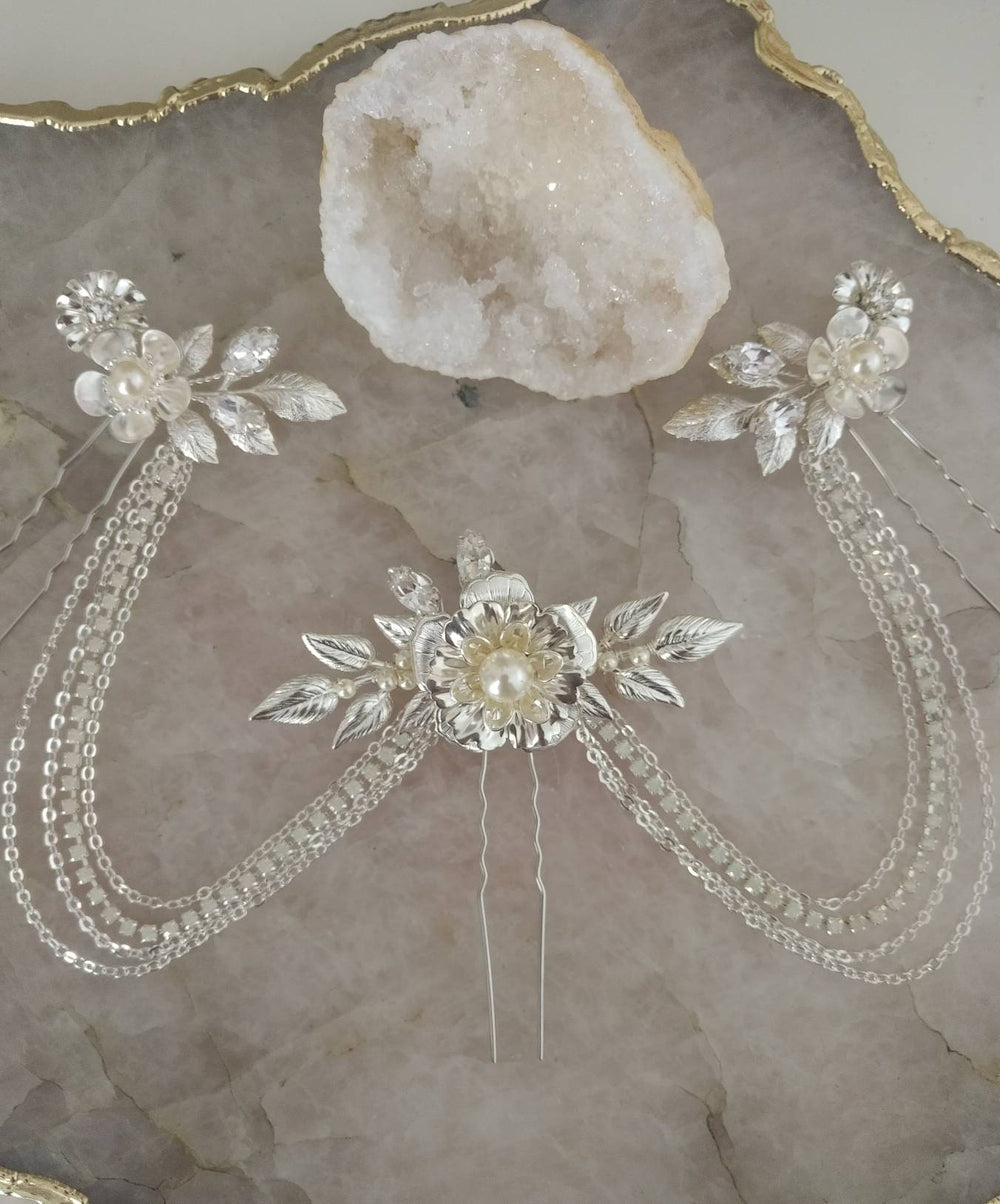 ELSIE Flower Hair Chain