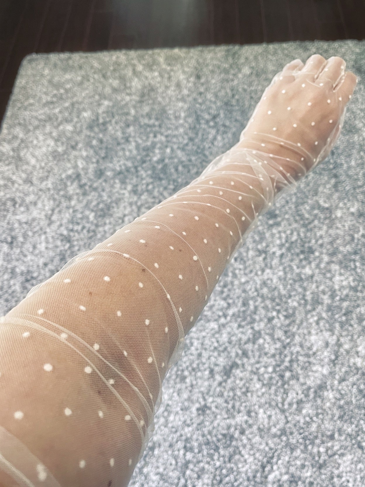 Tulle Polka Dot Bridal Gloves image 1