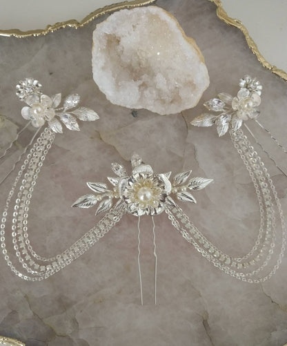 ELSIE Flower Hair Chain