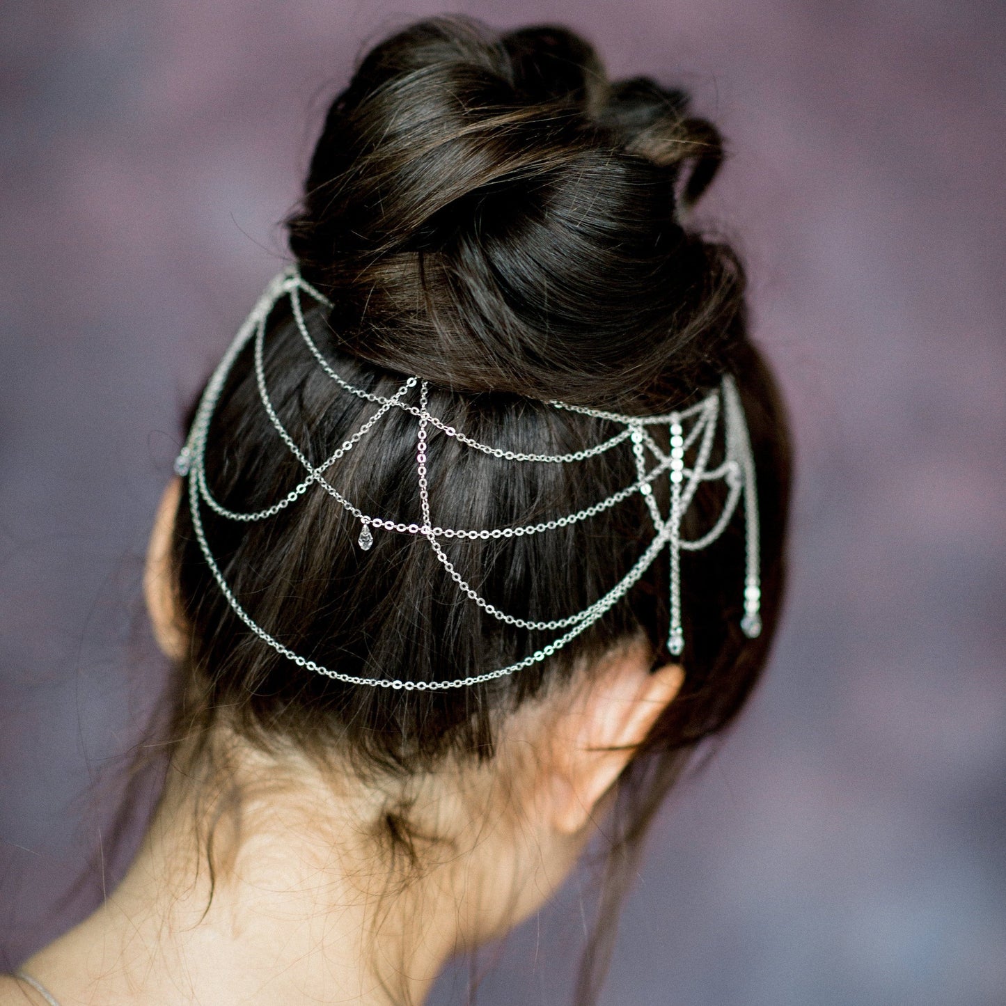 ALICIA Crystal Bridal Hair Chain