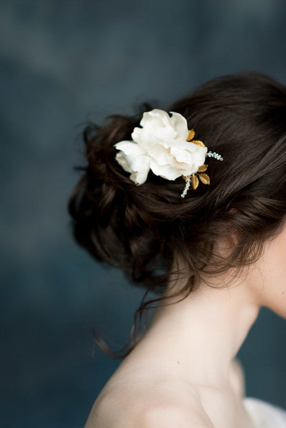 FLOR Silk Flower Hair Comb