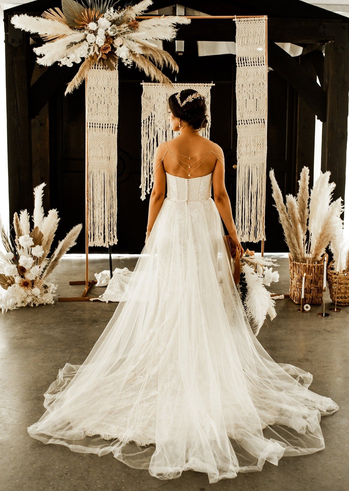 JESSICA Pearl Bridal Shoulder Jewelry