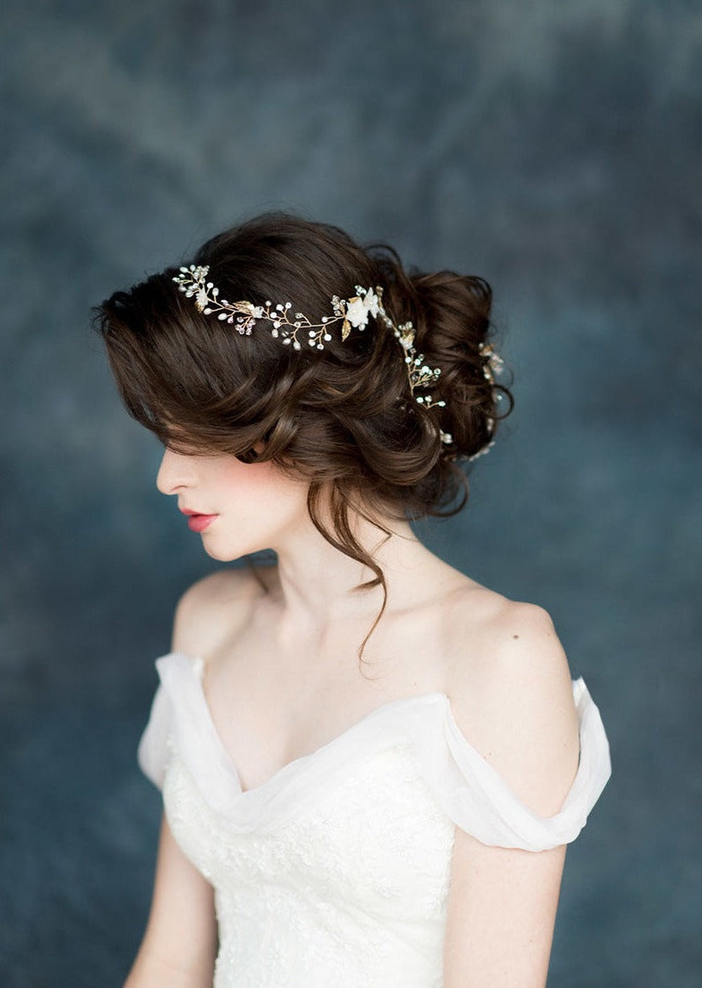 PANDORA Crystal & Pearl Bridal Hair Vine