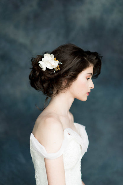 FLOR Silk Flower Hair Comb