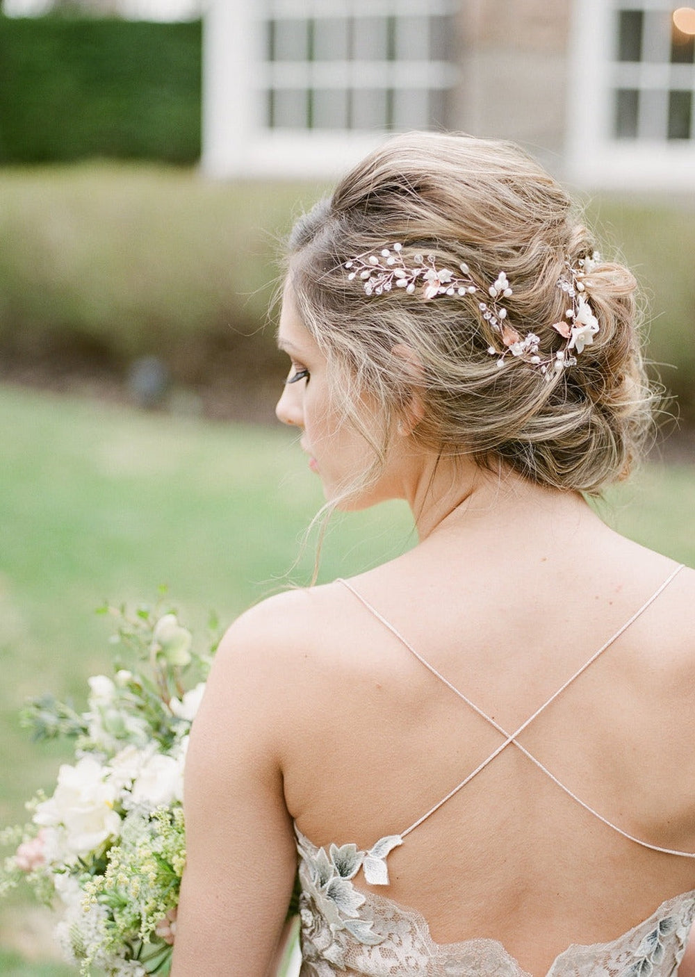 ETTA Pearl & Crystal Bridal Hair Vine
