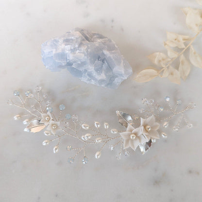 ETTA Pearl & Crystal Bridal Hair Vine