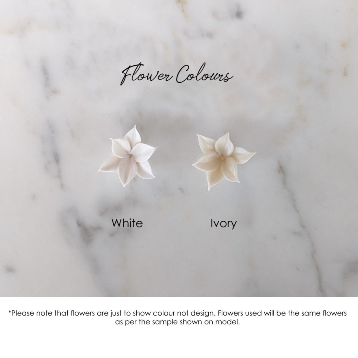 MOUNA Small Clay Flower Bridal Hair Comb