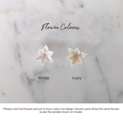 ALISHA Gold Floral Teardrop Earrings