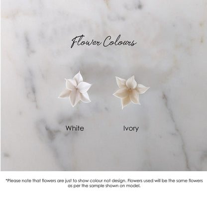LILA Flower & Pearl Bridal Hair Comb