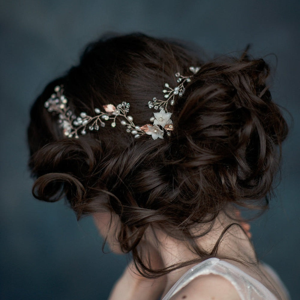 ETTA Pearl & Crystal Bridal Hair Vine