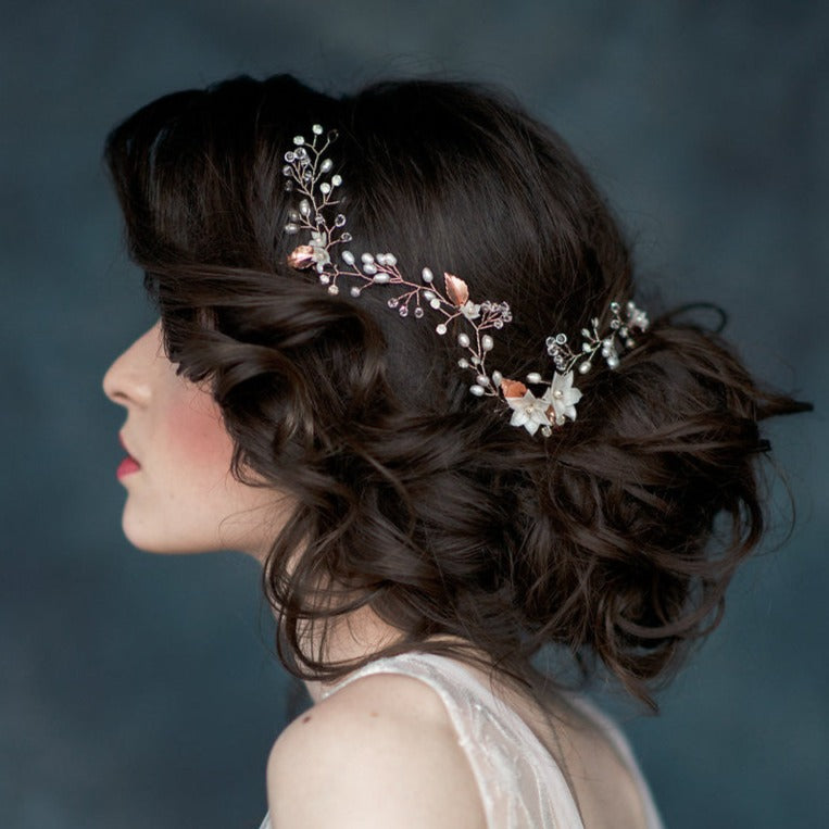 ETTA Pearl & Crystal Bridal Hair Vine