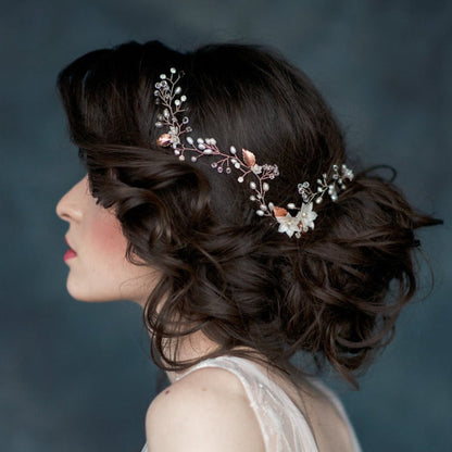 ETTA Pearl & Crystal Bridal Hair Vine