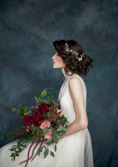 ETTA Pearl & Crystal Bridal Hair Vine