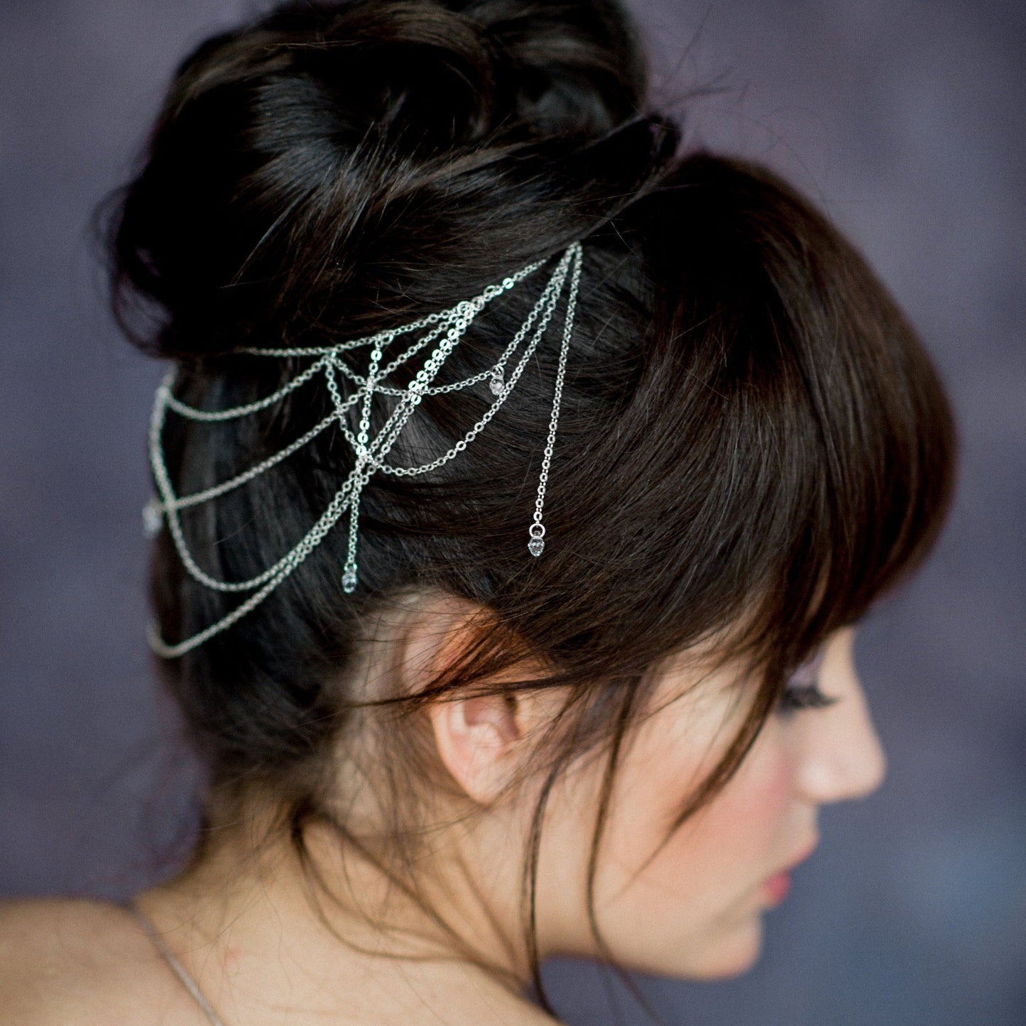 ALICIA Crystal Bridal Hair Chain