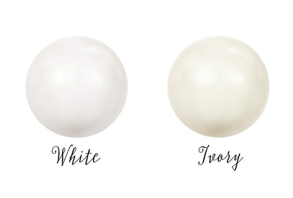 SADIE Teardrop Crystal & Pearl Back Chain Necklace