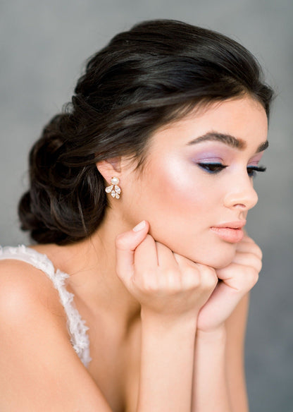 TILDA Crystal Bridal Stud Earrings