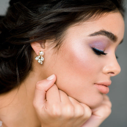 TILDA Crystal Bridal Stud Earrings