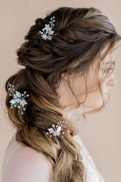 CAMERON Floral Bridal Hair Pins