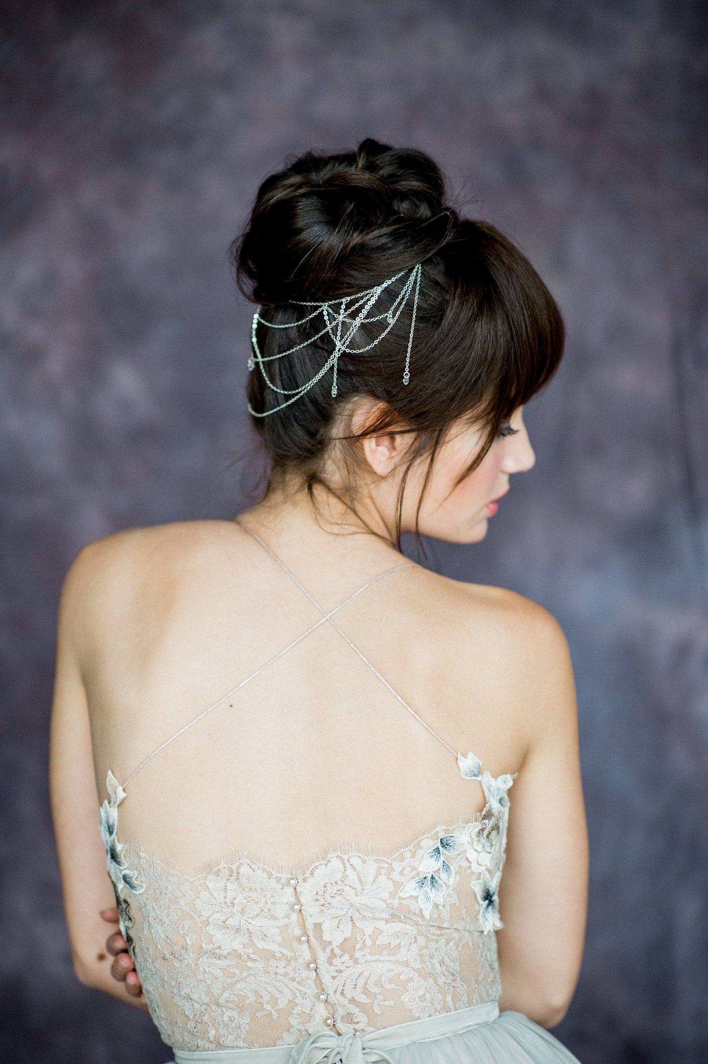 ALICIA Crystal Bridal Hair Chain