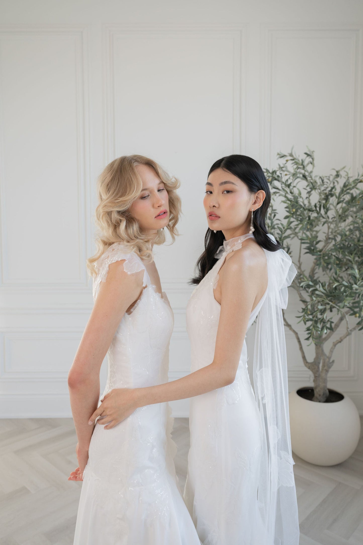 CAROLE Pearl Drop Bridal Earrings